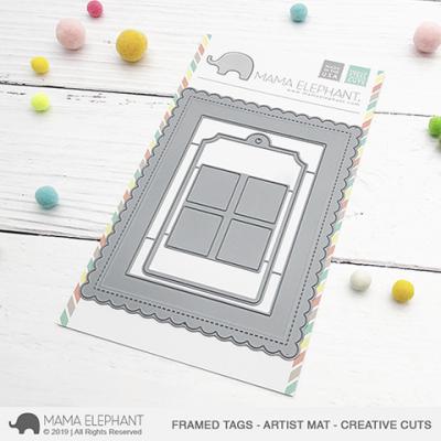 Mama Elephant Creative Cuts - Framed Tags - Artist Mat